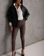 daysie Pantaloni Skinny Maro din Piele Ecologică Operwena