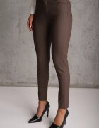 daysie Pantaloni Skinny Maro din Piele Ecologică Operwena