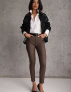 daysie Pantaloni Skinny Maro din Piele Ecologică Operwena