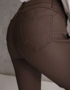 daysie Pantaloni Skinny Maro din Piele Ecologică Operwena