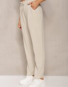 dbt fashion Pantaloni Bej deschis cu Talie Regulară cu Elastic și Șnur în Talie Cerinda