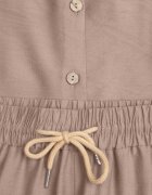 defox Compleu de vară din vâscoză vestă de costum și pantaloni wide leg Norelis Bej