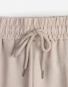 defox Pantaloni Bej cu croială lejeră cu șnur și elastic în talie Enivea