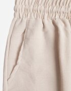 defox Pantaloni Bej Largi din Vâscoză cu Elastic în Talie Lealirre