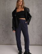 defox Pantaloni de trening bleumarin cu elastic în talie Imith