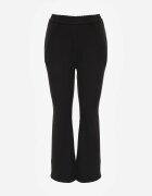 defox Pantaloni de trening Negri Flare cu elastic în talie Efranaria
