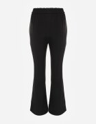 defox Pantaloni de trening Negri Flare cu elastic în talie Efranaria