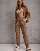 defox Pantaloni Maro Tip Cargo Talie Înaltă Worseli