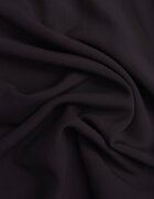 defox Pantaloni Negri din Bumbac Tip Palazzo cu Elastic în Talie Fieana