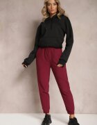 defox Pantaloni tricotati bordo cu elastic în talie Matrila