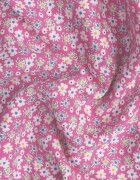 defox Rochie fucsia din bumbac cu bretele evazată și cu partea de sus încrețită Risetto