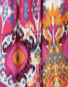 defox Rochie Fucsia Evazată din Bumbac cu Bretele Tessadra