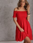 defox Rochie Roșie din Bumbac Spaniolă Tolarelle