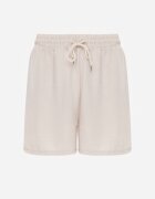 defox Scurt Casual High Waist pentru Vară bogate în viscoză Ismina Bej deschis