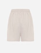 defox Scurt Casual High Waist pentru Vară bogate în viscoză Ismina Bej deschis