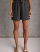 defox Scurt Casual High Waist pentru Vară bogate în viscoză Ismina Gri