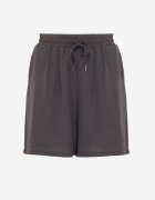 defox Scurt Casual High Waist pentru Vară bogate în viscoză Ismina Gri