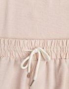 defox Set bej deschis Bluză și Pantaloni largi din Viscoză și Buzunare Efraria
