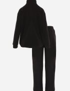 defox Set trening negru din polar Bluză cu fermoar scurt și Pantaloni jogger Hypamena