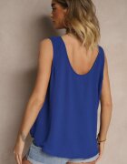 defox Top Albastru cu bumbac decorat cu nasturi Ulosiella