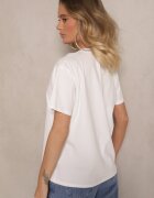 defox Tricou de bumbac Alb cu Imprimare Marivetha