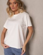 defox Tricou de bumbac Alb cu Imprimare Marivetha
