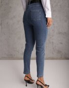elsa.m by may Blugi Mom Fit bleumarin cu curea Astera