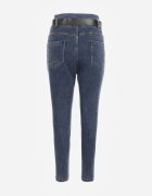 elsa.m by may Blugi Mom Fit bleumarin cu curea Astera