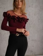 elsa.m by may Bluză Bordo