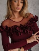 elsa.m by may Bluză Bordo