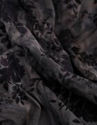 elsa.m by may Bluză din plasă cu bumbac decorată cu flori din velur Agistrana Neagră