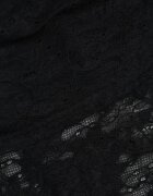 elsa.m by may Bluză longsleeve din dantelă cu decolteu răsucit și umeri goi Amarie Neagră