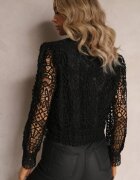 elsa.m by may Bluză neagră de dantelă Nohames