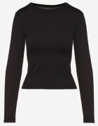 elsa.m by may Bluză Neagră Longsleeve din Bumbac Avelfia