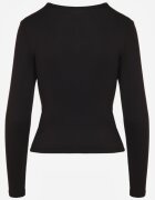 elsa.m by may Bluză Neagră Longsleeve din Bumbac Avelfia