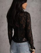elsa.m by may Bluză Negră Maletă cu Dantelă Dinita