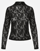 elsa.m by may Bluză Negră Maletă cu Dantelă Dinita