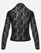 elsa.m by may Bluză Negră Maletă cu Dantelă Dinita