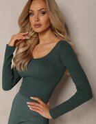 elsa.m by may Bluză Verde Mulată cu Dungi Cropped Elowenia