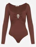 elsa.m by may Body Maron cu Ornament Metalic Aferriva
