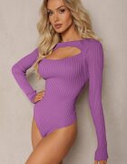 elsa.m by may Body Mov Reiat cu Decupaj la Decolteu Kisse