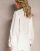 elsa.m by may Cămașă Albă Clasică cu Decorațiune Originală din Țesătură Transparentă Feoria