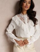 elsa.m by may Cămașă Albă cu Dantelă Hassei