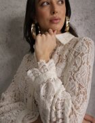 elsa.m by may Cămașă Albă Dantelată Cu nasturi Acameda