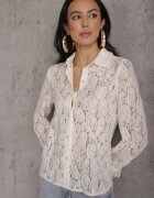 elsa.m by may Cămașă Albă Dantelată Cu nasturi Acameda