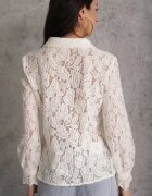elsa.m by may Cămașă Albă Dantelată Cu nasturi Acameda