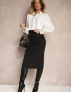 elsa.m by may Cămașă Albă din Dantelă cu Mâneci Lungi Haya
