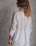 elsa.m by may Cămașă Albastră Transparentă cu Zirconii Arialle