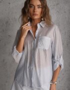 elsa.m by may Cămașă Albastră Transparentă cu Zirconii Arialle