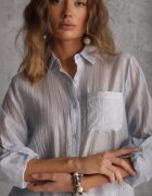 elsa.m by may Cămașă Albastră Transparentă cu Zirconii Arialle